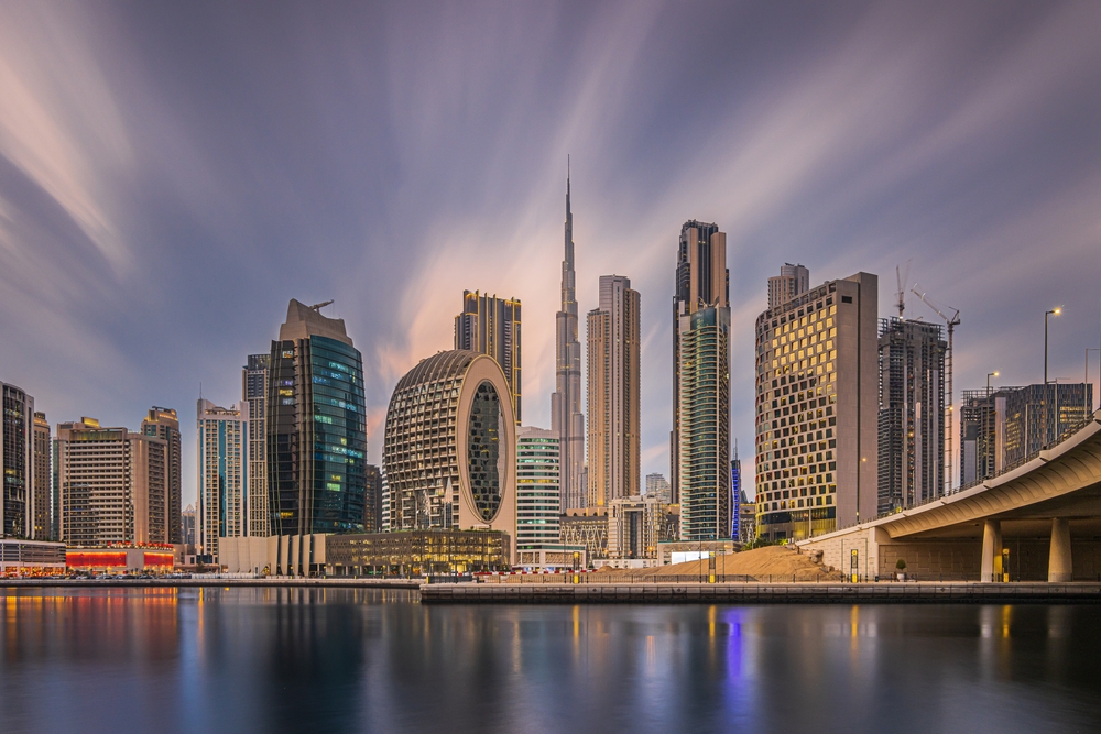 Modern apartment building exterior in UAE